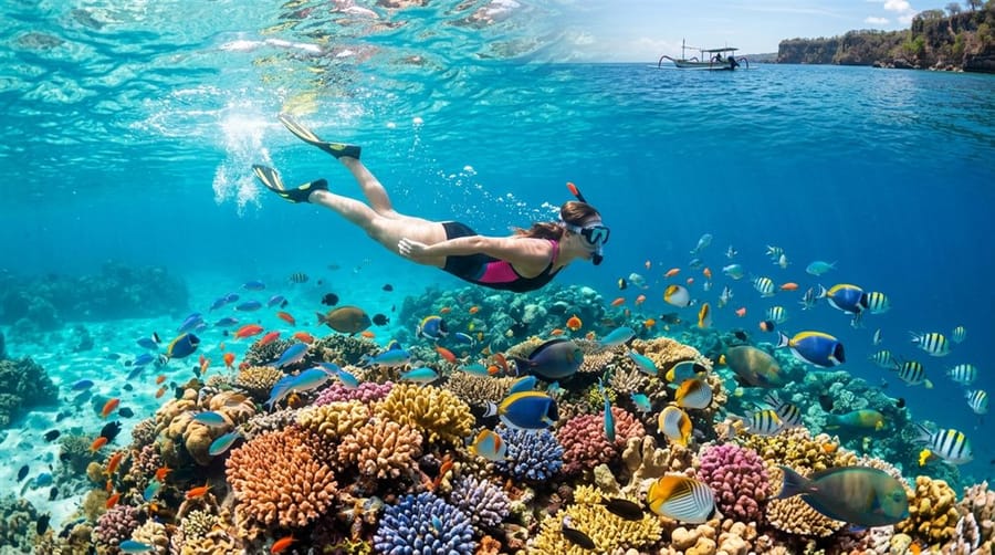 Snorkeling at Tanjung Benoa, Bali