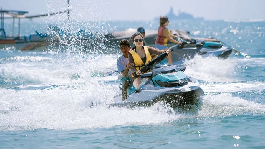 Jet ski with instructor at Tanjung Benoa, Bali
