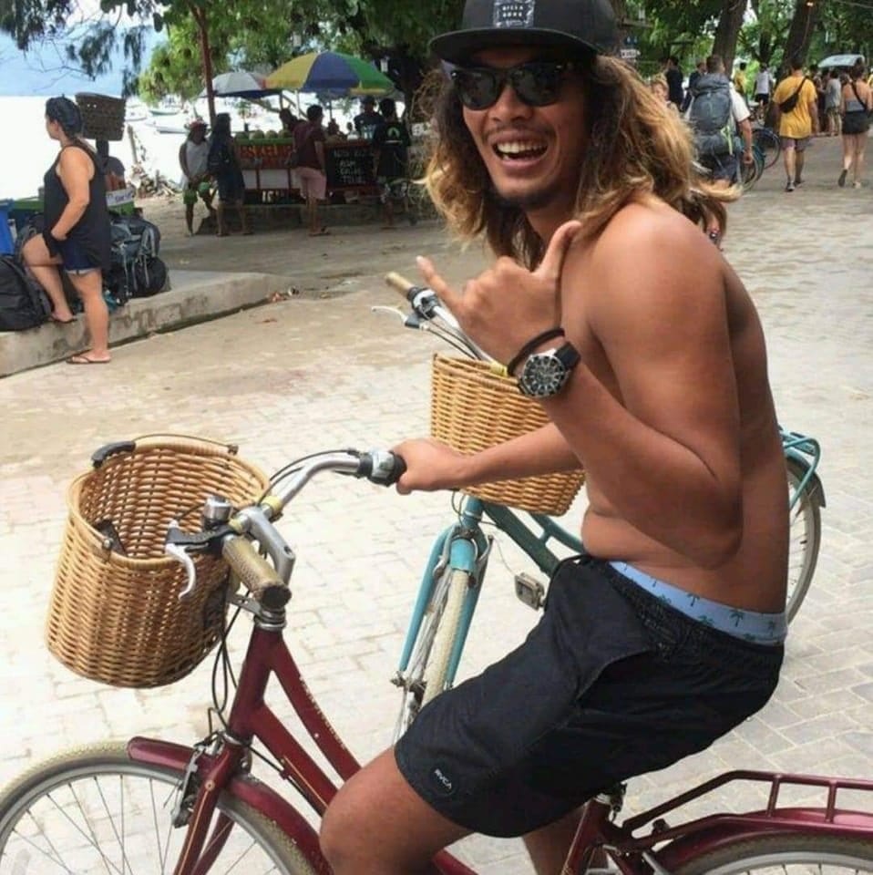 Andrew, a local guide on Kuta Beach in Bali